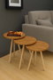 Hanah Home Set de Mesas Apilables Peka-152 - Pino